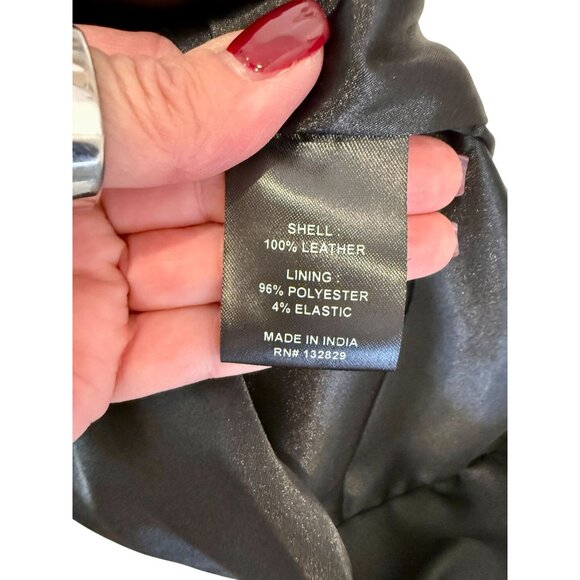 Dundas x REVOLVE Lou Black Leather Corset Dress – Size L - Picture 4 of 8